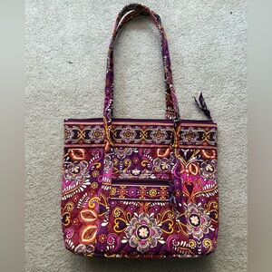 Vera Bradley Vera Tote Bag - Safari Sunset (purple, orange paisley) - NWOT